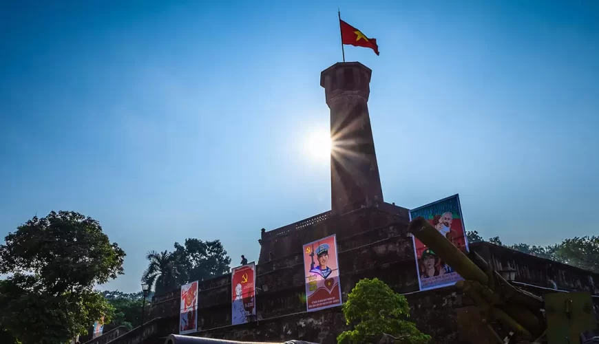 Hanoi Flag Tower - symbol of Vietnam Capital